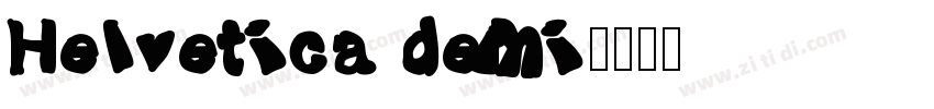 Helvetica demi字体转换
